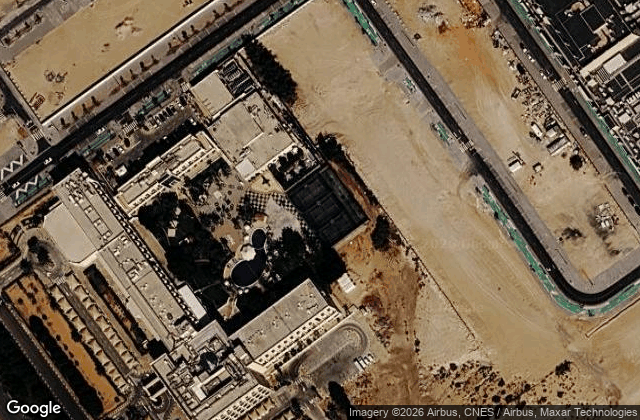 Satellite view of Metropolitan Al Mafraq Padel Courts