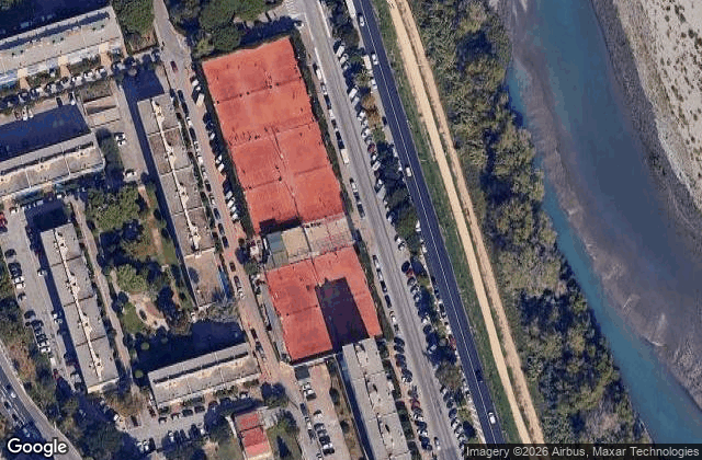 Satellite view of Tennis Padel Club Saint-Joseph - AGASC - Saint-Laurent-du-Var