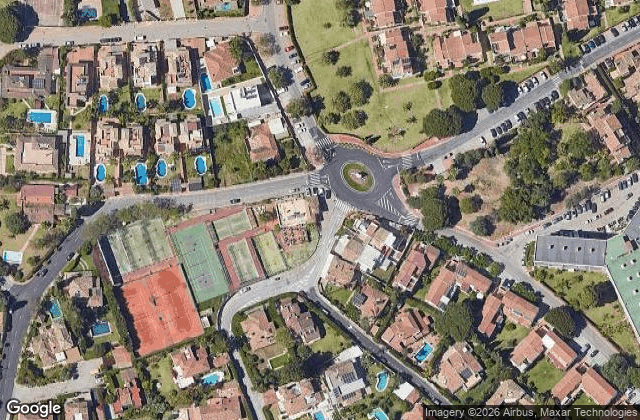 Satellite view of Club de padel y Tenis "El Mirador"
