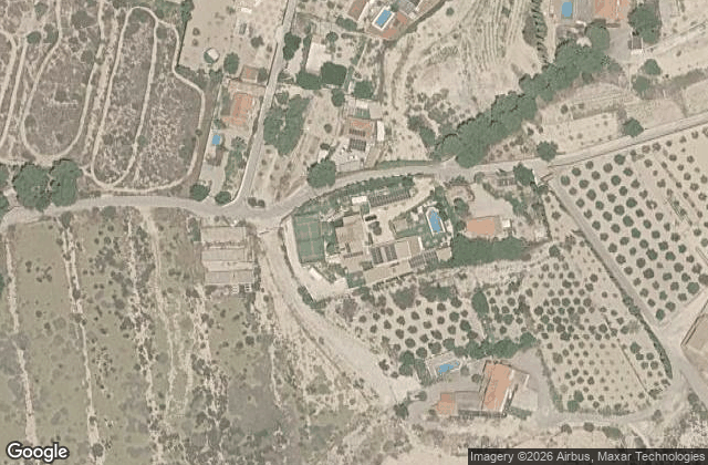 Satellite view of Padel Mansion Alicante