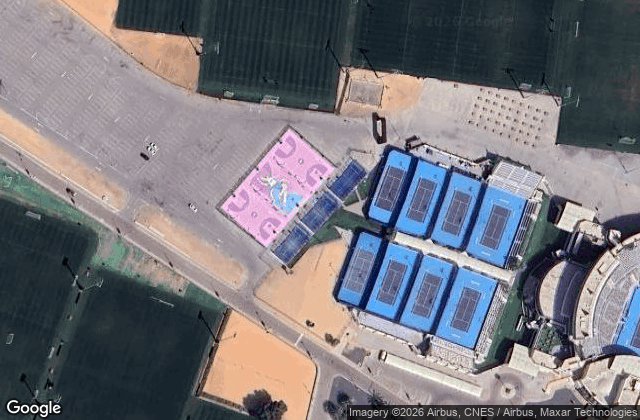 Satellite view of Zayed Sports City Padel Tennis Courts