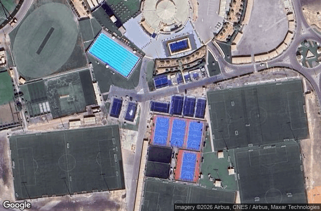 Satellite view of Abu Dhabi Padel Hub