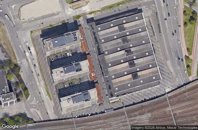 Satellite view of Peakz Padel Eindhoven Beursgebouw | Padelclub