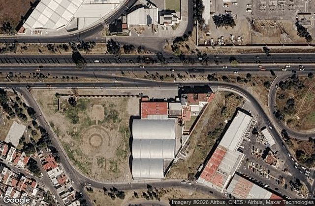 Satellite view of Por Tres Padel Puebla
