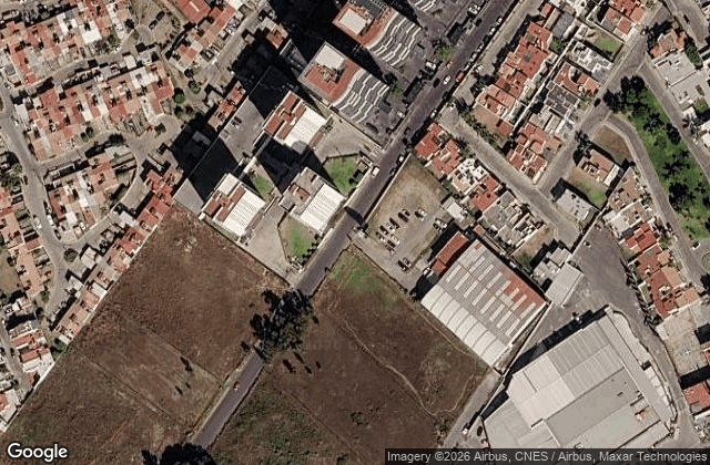 Satellite view of MATCH POINT Padel Indoor Puebla.