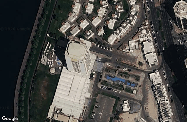 Satellite view of Prosportsuae - Football, Swimming, Gymnastic, Basketball, Tennis, Volleyball, Padel Court Majaz -Sharjah Sports Club