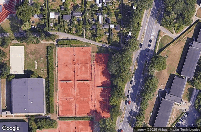 Satellite view of Padelbaner, udendørs - Lyngby Idrætsby