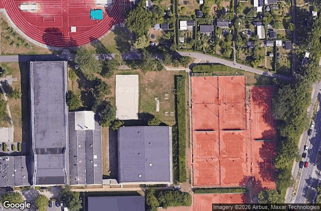 Satellite view of Padel Tennis Courts - Lyngby Idrætsby