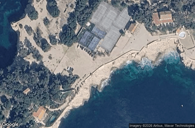 Satellite view of Tennis et Padel club presqu'île