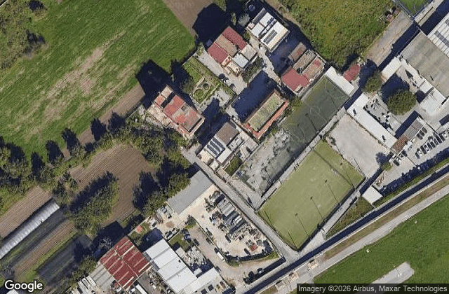 Satellite view of Club Higuana Campi da padel Napoli
