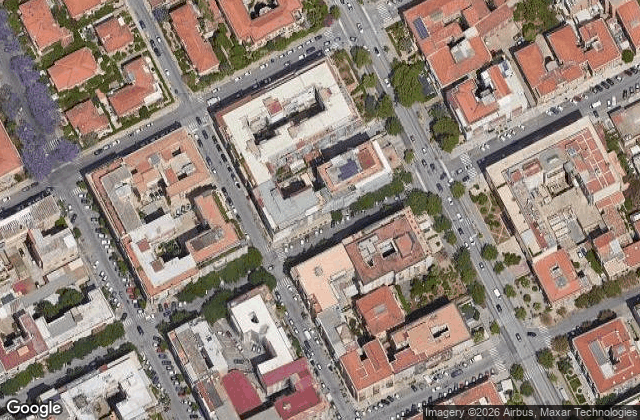 Satellite view of Eventi Padel Store Palermo