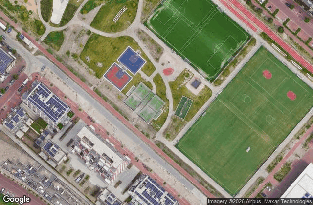 Satellite view of SportBox XS Amsterdam Padel Zeeburgereiland
