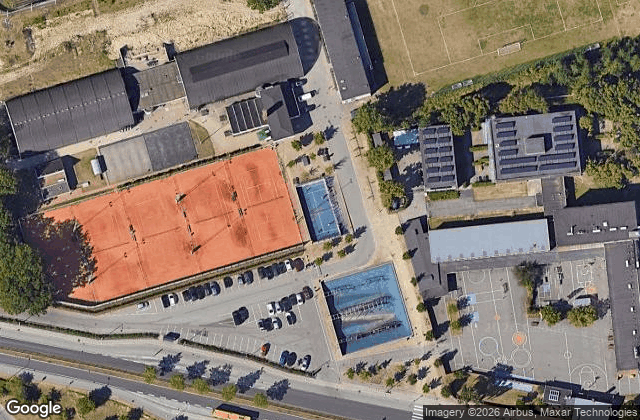 Satellite view of Padelbane udendørs ved Gladsaxe Tennis & Padel