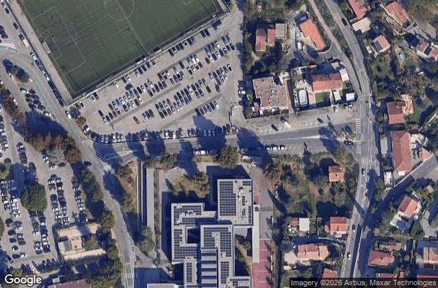 Satellite view of US CAGNES - TENNIS, PADEL et MULTI-SPORTS