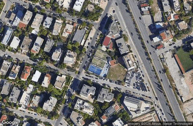 Satellite view of OLYMPICO ATHENS PADEL CLUB