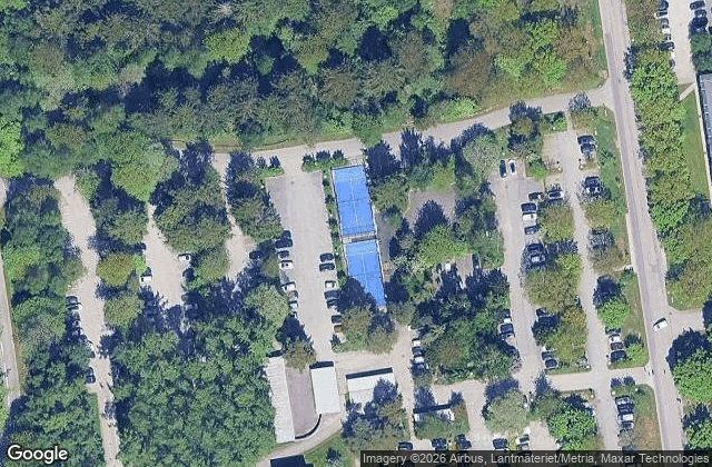 Satellite view of Padelbaner, udendørs - VAMOZ PADEL DTU - Hørsholm