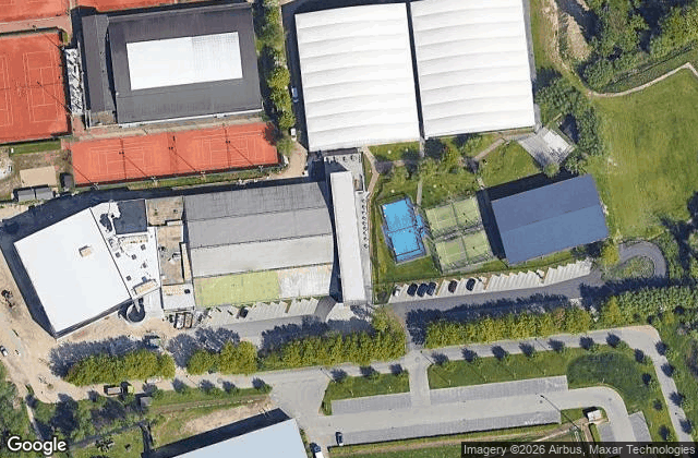 Satellite view of Ter Eiken Padel- En Squashcentrum Edegem