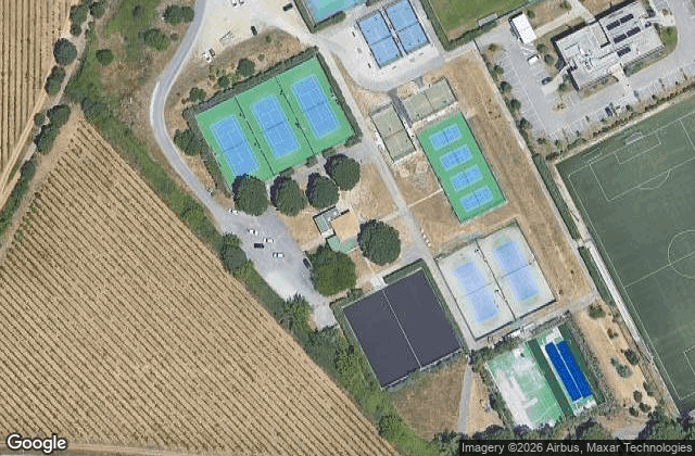 Satellite view of ASPTT Tennis Padel Grammont