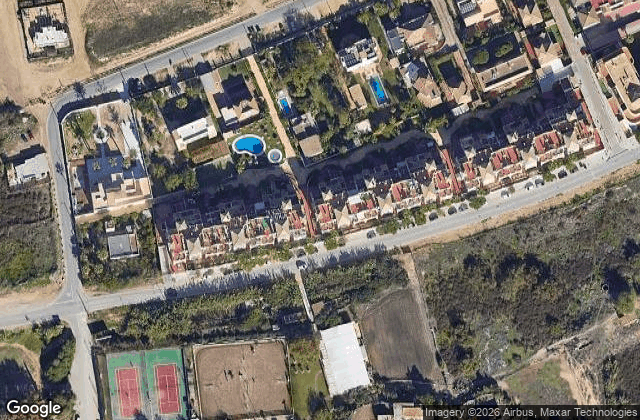 Satellite view of SibsSanlucar Piletas -1ª Linea de Playa-Piscina-Padel