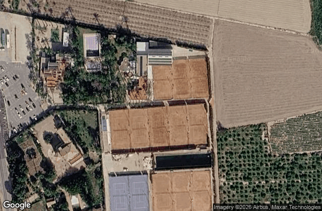 Satellite view of Protour Escuela de Padel Elche
