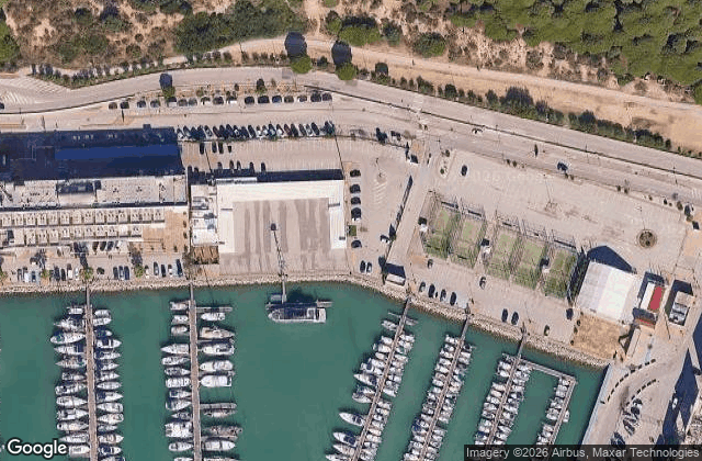 Satellite view of Club de Padel Puerto Sherry