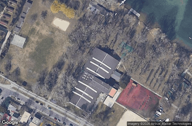 Satellite view of Padeldome Alte Donau