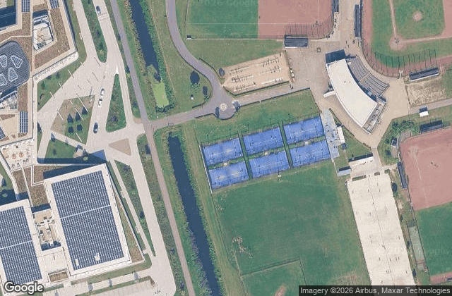 Satellite view of The Padellers Rosmalen - Padelclub