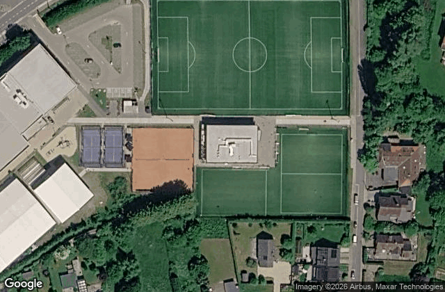 Satellite view of Tennis- en Padelclub De Jonge Wingerd