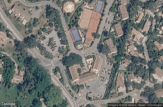 Satellite view of Tennis Padel Club Agay