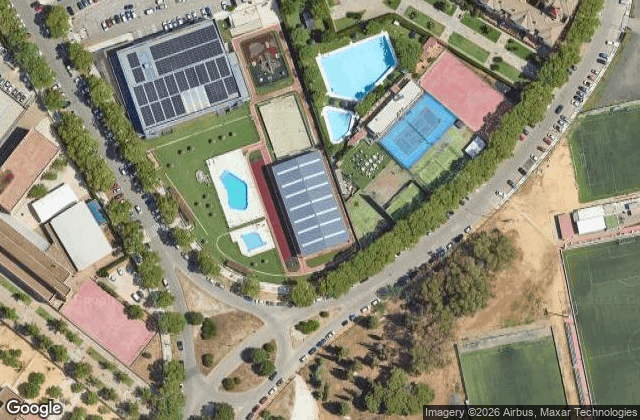 Satellite view of Escuela de padel Daniel Álvarez