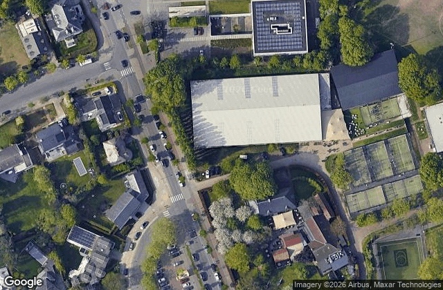 Satellite view of Antwerp Padelclub - Berchem