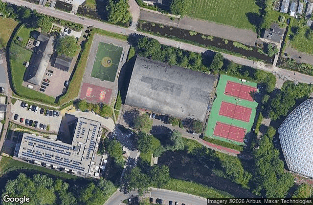 Satellite view of Tennis en Padel Meerzicht Zoetermeer