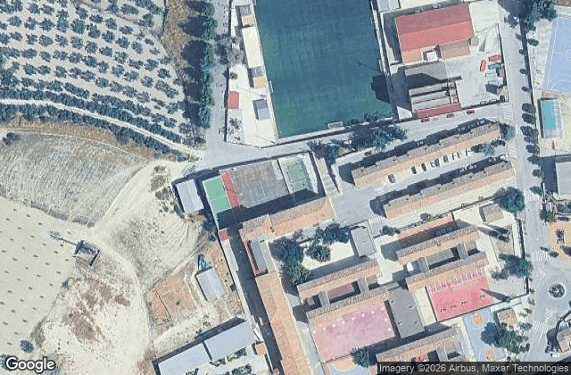Satellite view of Pistas de Padel y Frontenis
