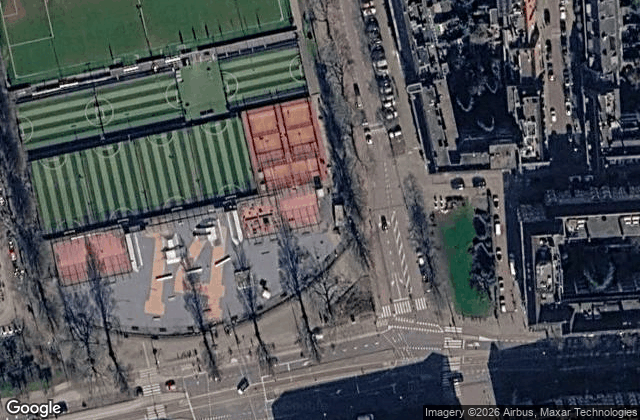 Satellite view of Peakz Padel Olympiaplein | Padelclub