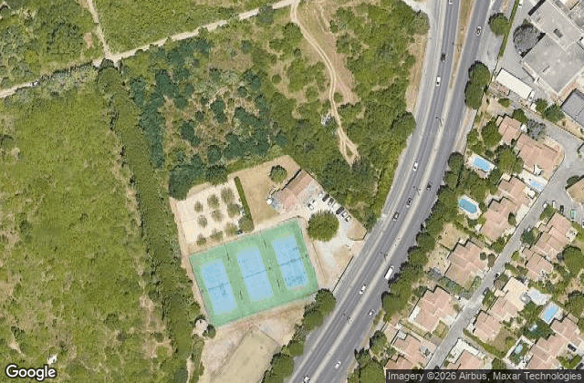 Satellite view of Club de tennis padel du Moulin de l'Amicale