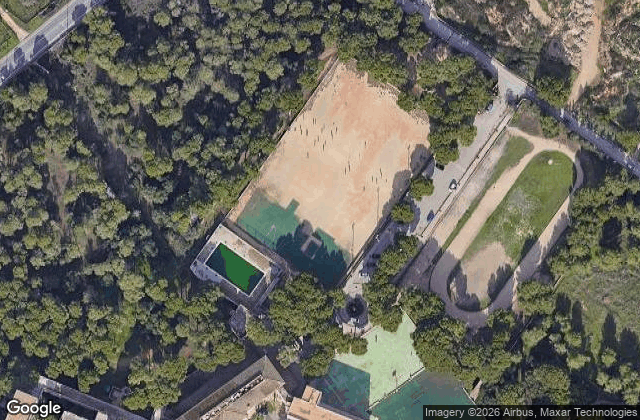 Satellite view of Padel Indoor La Porciúncula
