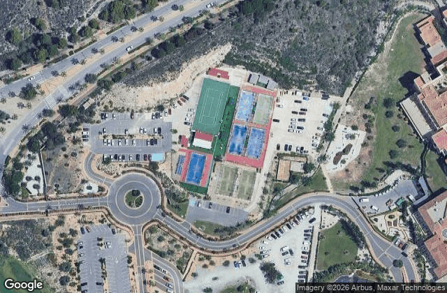 Satellite view of Club de Padel Villaitana