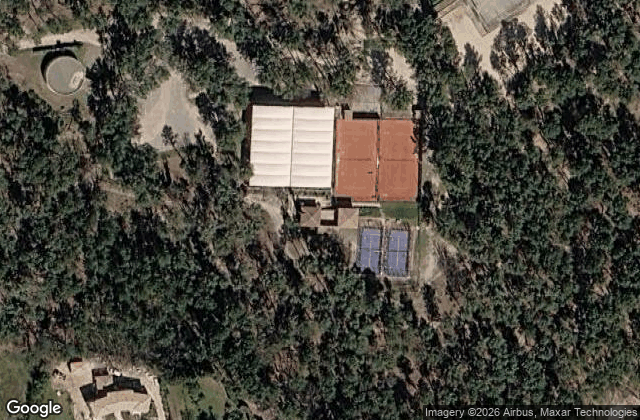 Satellite view of Tennis Padel Club Peynier