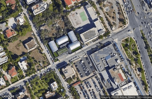 Satellite view of Olympico Padel Club Elliniko