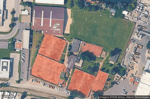 Satellite view of Tennis und Padelanlage SEV UNION ISOVOLTA