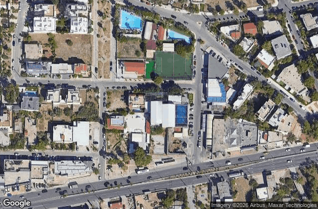 Satellite view of Greek Padel Academy Alimos