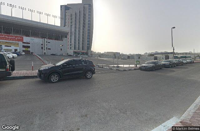 Street View of Al Jazira District Padel Courts and Football Pitch