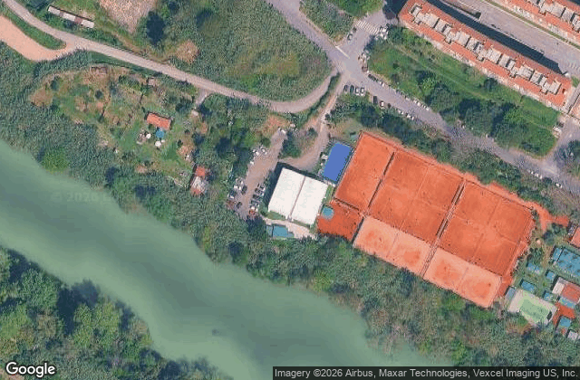 Satellite view of Asd Padel Cat Roma Marconi