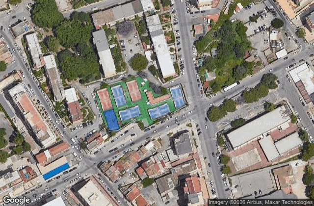 Satellite view of City Padel Palermo