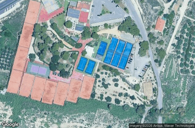 Satellite view of Padel alicante