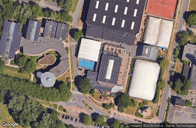 Satellite view of Padel Tennis Club Mounier