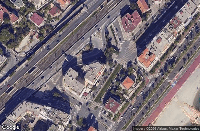Satellite view of NICE SMASH 06. Magasin de Padel, Tennis, Squash à Nice