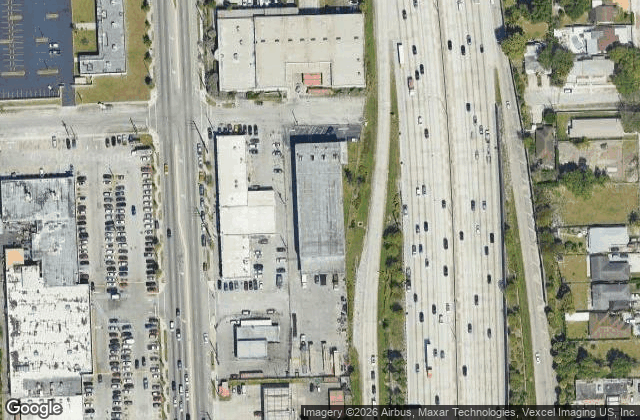 Satellite view of i95 Padel Club Miami