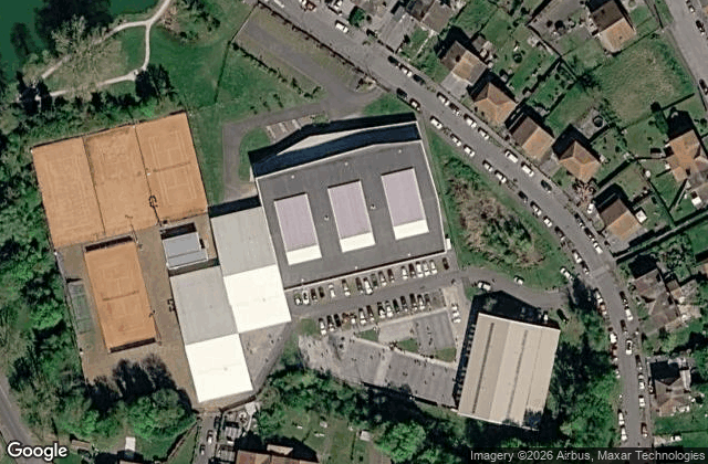 Satellite view of Denain Tennis Padel la Porte du Hainaut