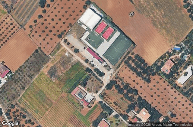 Satellite view of Centro Sportivo Vivi (Calcetto, Padel Sicilia)